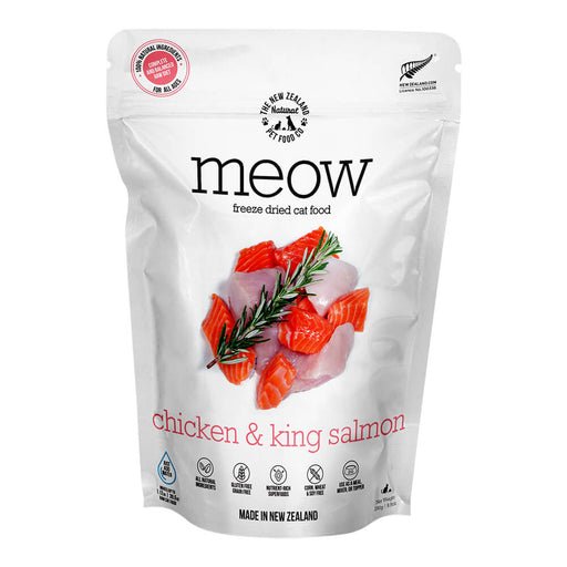 Meow Chicken & King Salmon Freeze Dried Food, 9.9 oz - Jeffers - Cat Supplies > Cat Food