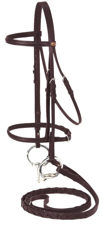 Miniature Raised Snaffle Bridle, Brown - Jeffers - Horse Supplies > Horse Tack > Bridles & Headstalls