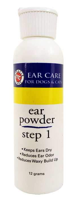 Miracle Care R - 7 Ear Powder for Dogs and Cats, Step 1 - Jeffers - Animal Health & Wellness > Ear Care