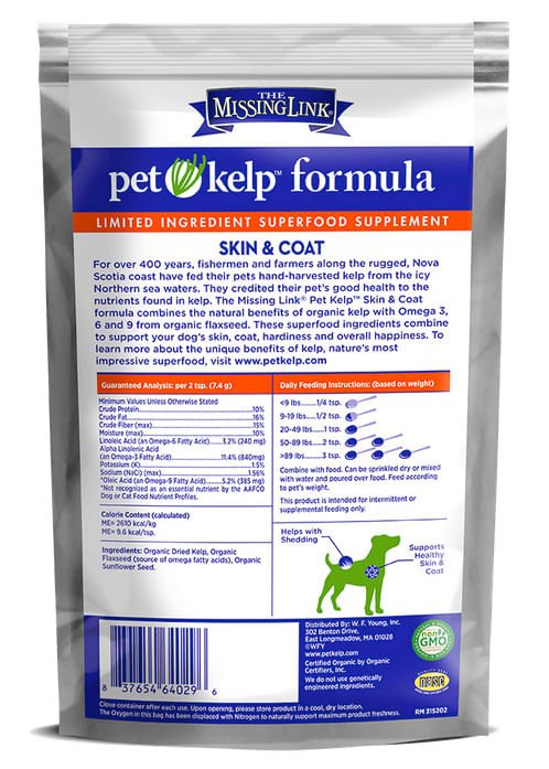 Missing Link Pet Kelp Skin & Coat Formula, 8 oz - Jeffers - Animal Health & Wellness > Skin & Coat Care