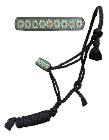 Mule Tape Halter with Flower Nose - Jeffers - Horse Supplies > Horse Tack > Horse Halters