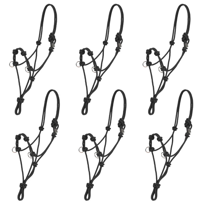 Mustang 4 - knot Side Pull Rope Halter - Jeffers - Horse Supplies > Horse Tack > Horse Halters