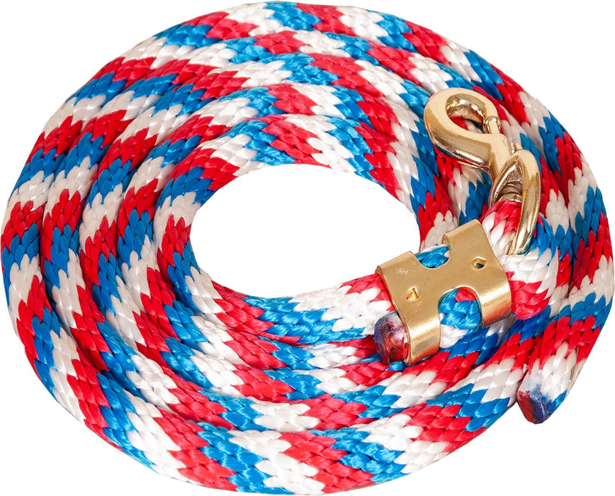 Mustang Colorful Poly Lead Rope with Bolt Snap - Jeffers - Horse Supplies > Horse Tack > Horse Halters