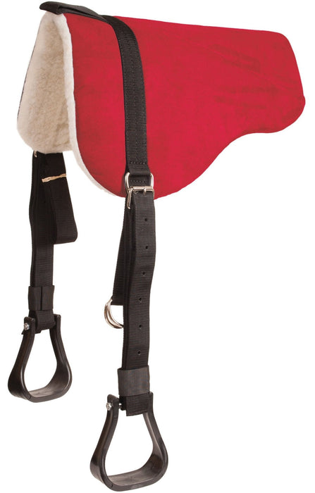 Mustang Faux Suede Bareback Pad w/Stirrups, 30' x 26' - Jeffers - Horse Supplies > Horse Tack > Saddles