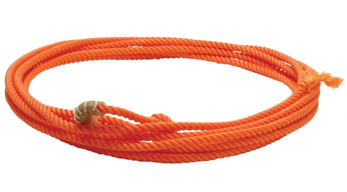 Mustang Little Looper Kids Rope w/ Rawhide Burner - Jeffers - Horse Supplies > Riding Apparel & Accessories > Ropes & Roping Equipment