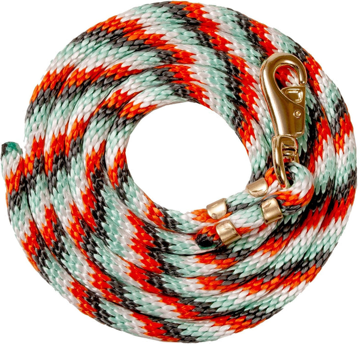 Mustang Poly Colorful Lead Rope, Bull Snap - Jeffers - Horse Supplies > Horse Tack > Horse Halters