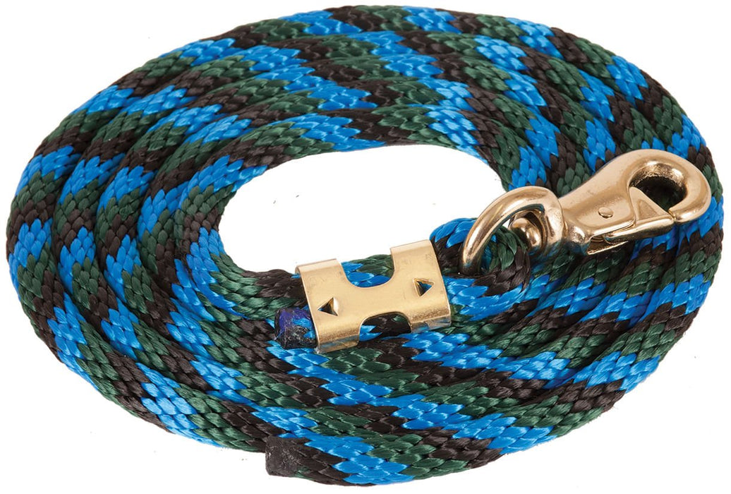 Mustang Poly Colorful Lead Rope, Bull Snap - Jeffers - Horse Supplies > Horse Tack > Horse Halters