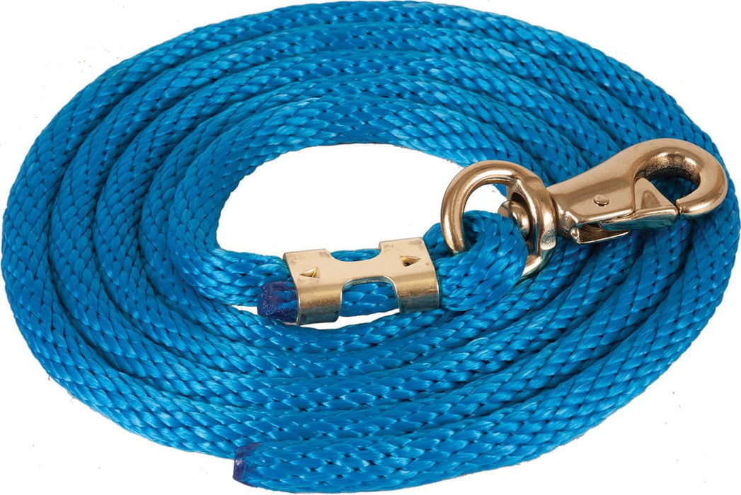 Mustang Solid Poly Lead Rope, Bull Snap - Jeffers - Horse Supplies > Horse Tack > Horse Halters