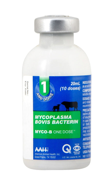 Myco - B One Dose, 1 And Done - Jeffers - Animal Health & Wellness > Vaccines