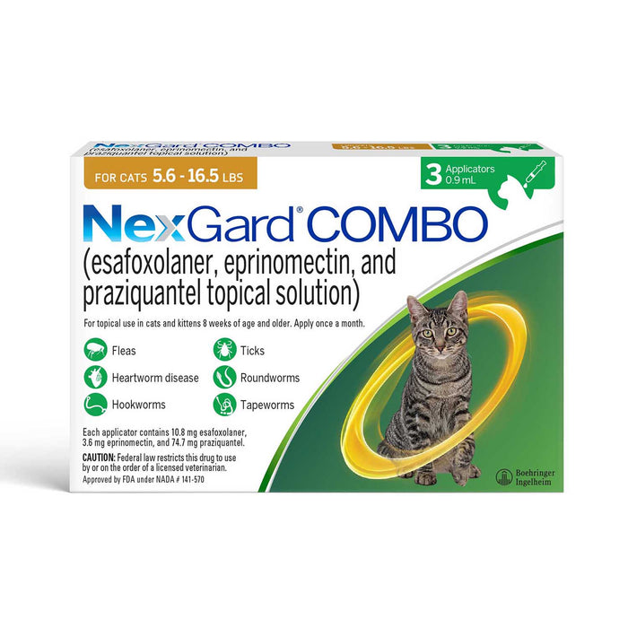 Nexgard Combo Topical for Cats - Jeffers - Animal Health & Wellness > Flea & Tick Control