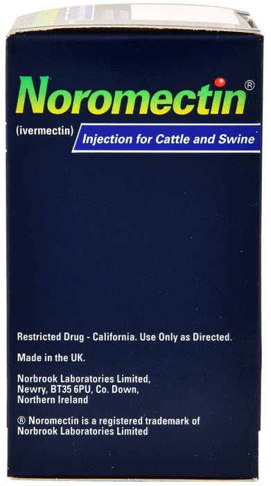 Noromectin Injectable Cattle & Swine Wormer (1% Ivermectin) - Jeffers - Animal Health & Wellness > Medicine