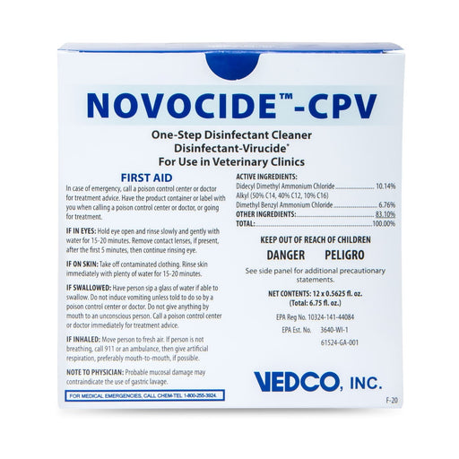 Novocide CPV, 12 Pack - One - Step Disinfectant Cleaner - Jeffers - Farm & Ranch Supplies > Cleaning Supplies