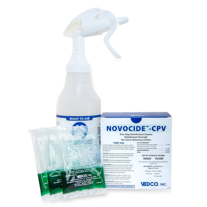 Novocide CPV, 12 Pack - One - Step Disinfectant Cleaner - Jeffers - Farm & Ranch Supplies > Cleaning Supplies