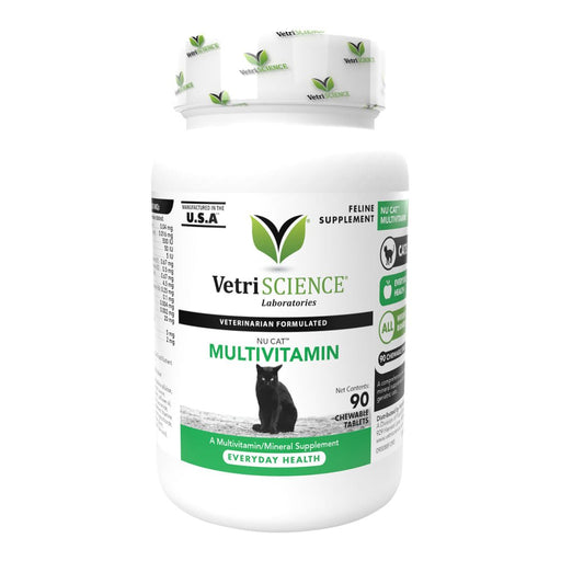 Nu Cat Multivitamin Formula for Cats, 90 Chewable Tablets - Jeffers - Animal Health & Wellness > Vitamins & Supplements