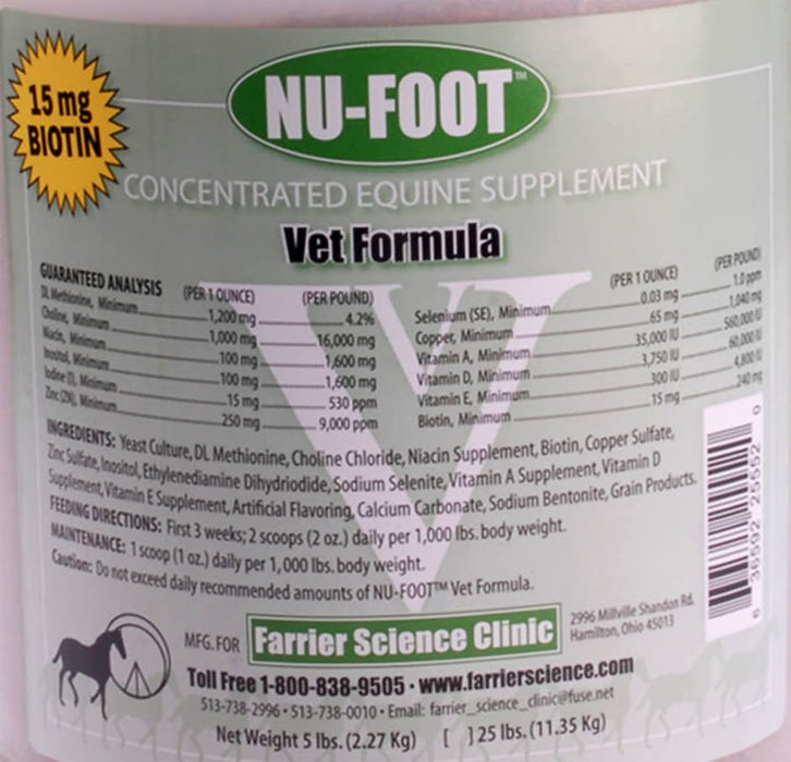 Nu - Foot Concentrated Equine Supplement - Jeffers - Animal Health & Wellness > Foot & Hoof Care