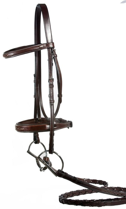 Nunn Finer Caterina Hunter Bridle, Brown - Jeffers - Horse Supplies > Horse Tack > Bridles & Headstalls