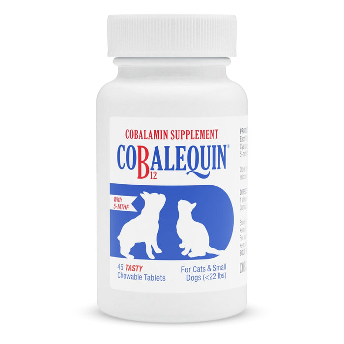 Nutramax Cobalequin B12 Supplement for Cats and Dogs, 45 Chewable Tablets - Jeffers - Animal Health & Wellness > Medicine