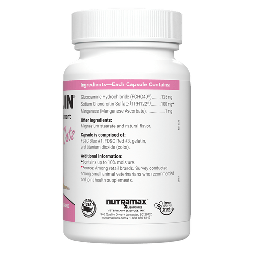 Nutramax Cosequin Joint Health Supplement for Cats - With Glucosamine and Chondroitin, 80 Capsules - Jeffers - Animal Health & Wellness > Vitamins & Supplements