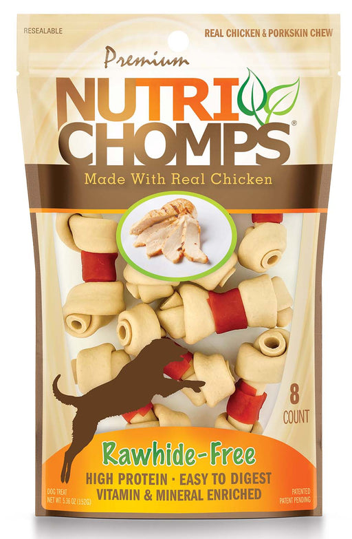 NutriChomps 8ct Chicken Mini Knot with Flavor Wrap - Jeffers - Dog Supplies > Dog Treats