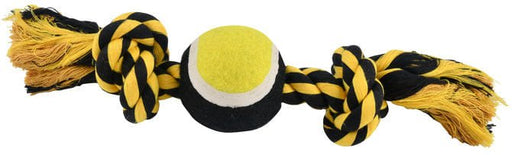 Nuts for Knots 2 Knot Rope with Tennis Ball, Assorted, 10' - Jeffers - Dog Supplies > Dog Toys