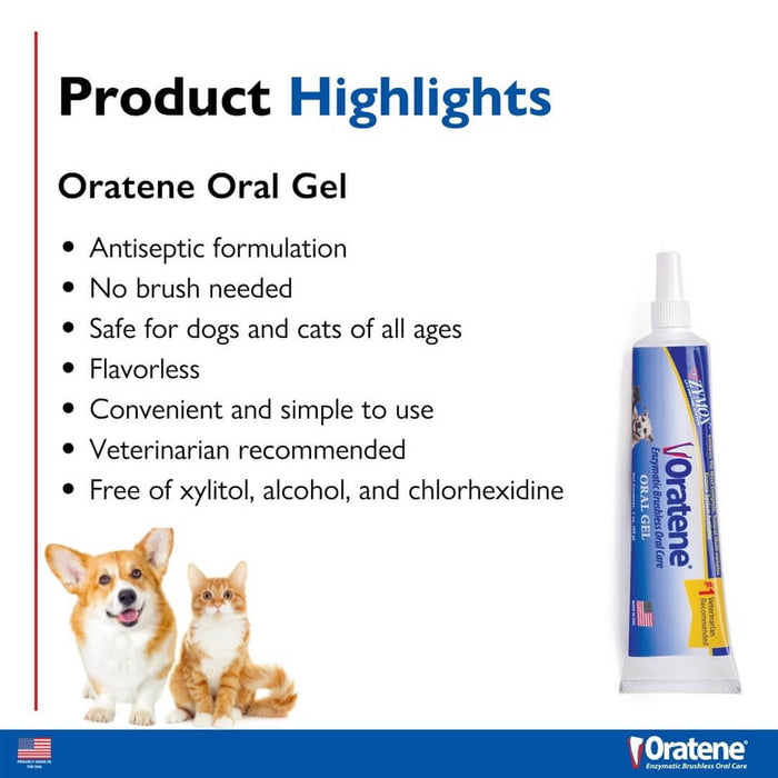 Oratene Veterinarian Antiseptic Oral Gel, 1 oz - Jeffers - Animal Health & Wellness > Oral Care