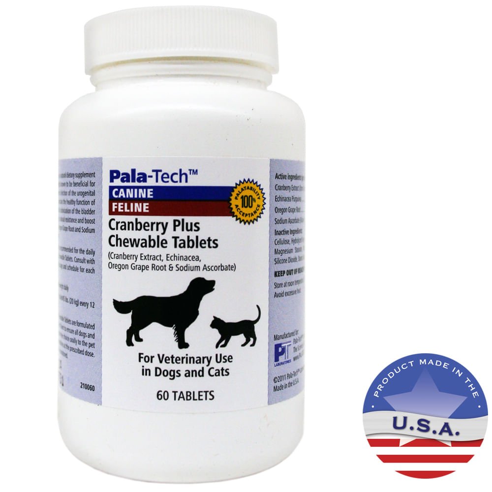 Pala - Tech Cranberry Plus Chewable Tablets, 60 ct - Jeffers - Animal Health & Wellness > Vitamins & Supplements