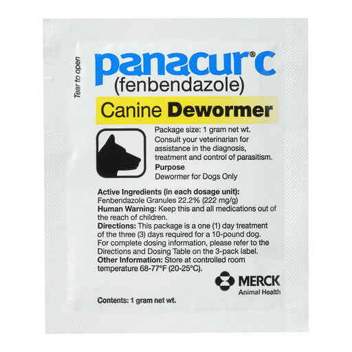 Panacur C Canine Dewormer (Fenbendazole Granules) - Jeffers - Animal Health & Wellness > Medicine