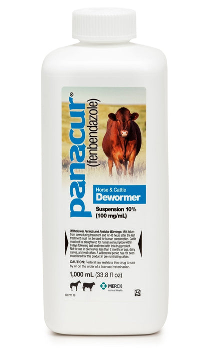 Panacur Suspension 10% for Horses and Cattle - Jeffers - Animal Health & Wellness > Medicine