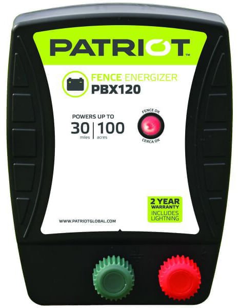 Patriot PBX120 Battery Energizer - Jeffers - Farm & Ranch Supplies > Fencing & Barriers