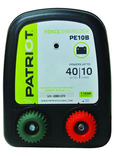 Patriot PE10B Battery Energizer - Jeffers - Farm & Ranch Supplies > Fencing & Barriers