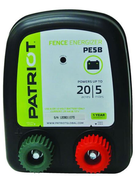 Patriot PE5B Battery Energizer - Jeffers - Farm & Ranch Supplies > Fencing & Barriers