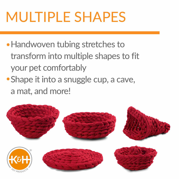 K&H Pet Products Knitted Pet Bed Color Red