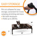 K&H Pet Products Original Bolster Pet Cot Elevated Pet Bed Color Chocolate/Black