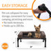 K&H Pet Products Original Bolster Pet Cot Elevated Pet Bed Color Chocolate/Black