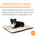 K&H Pet Products Ortho Thermo-Bed Heated Dog Bed Fleece Color White