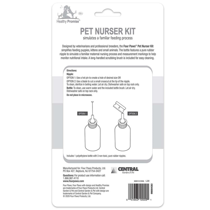 Pet Nursing Kit, Bottle and Brush, 2 oz - Jeffers - Animal Health & Wellness > Nursing Supplies