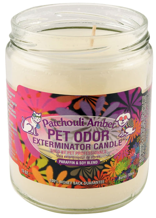 Pet Odor Exterminator Candle, Patchouli Amber, 13 oz - Jeffers - Animal & Pet Supplies > Pet Odor & Stain Removers