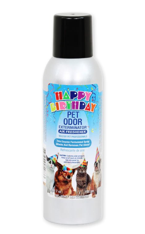 Pet Odor Exterminator Spray, Happy Birthday, 7oz - Jeffers - Home Goods & Gifts > Home Decor and Candles for Home Improvement