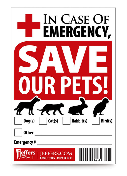 Pet Rescue Sticker - Jeffers - Animal & Pet Supplies > Pet ID Tags