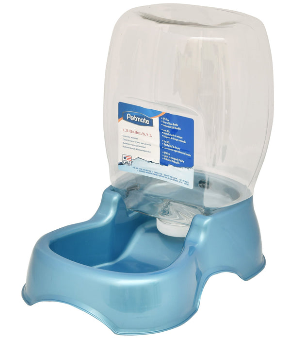 Petmate 1.5 Gallon Pet Cafe Waterer - Jeffers - Animal & Pet Supplies > Pet Bowls, Feeders & Waterers