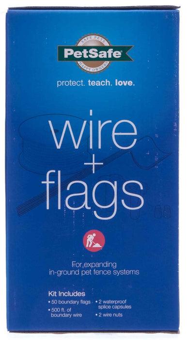 PetSafe Extra 500' Wire & 50 Boundary Flags - Jeffers - Animal & Pet Supplies > Pet Containment Systems