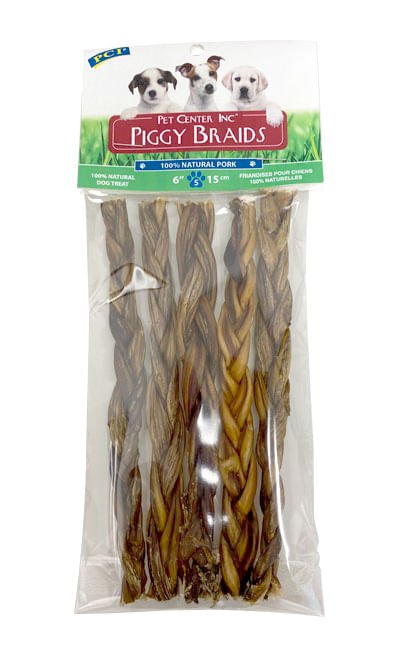 Piggy Braids, 5 - Pack - Jeffers - Dog Supplies > Dog Treats