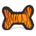 Plush Tiger Skin Bone Squeaky Toy - Jeffers - Dog Supplies > Dog Toys