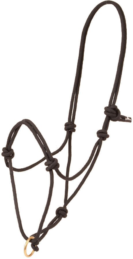 Poly Rope Halter with Brass Plated Lead Ring - Jeffers - Horse Supplies > Horse Tack > Horse Halters