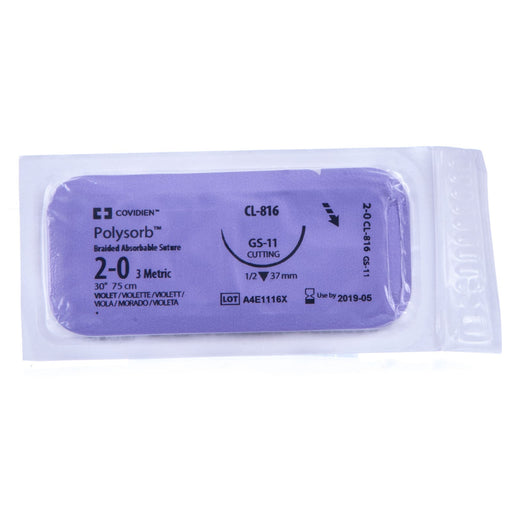 Polysorb Absorbable Sutures w/ Needle - Jeffers - Animal Health & Wellness > Medical Supplies