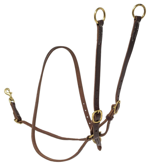 Poplar Head Premium Oiled Harness Leather Training Martingale - Jeffers - Horse Supplies > Horse Tack > Horse Harnesses