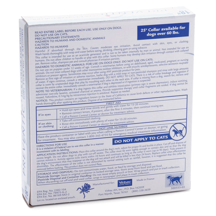 Preventic Tick Collar for Dogs - Jeffers - Animal Health & Wellness > Flea & Tick Control