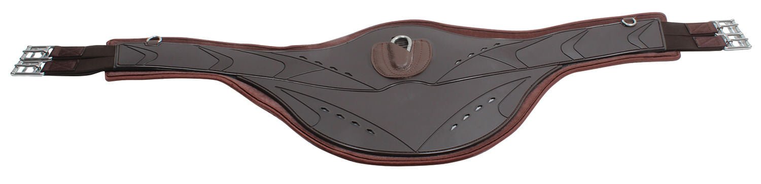 Professional's Choice Contoured Belly Guard Jump Girth, Brown - Jeffers - Horse Supplies > Horse Tack > Cinches