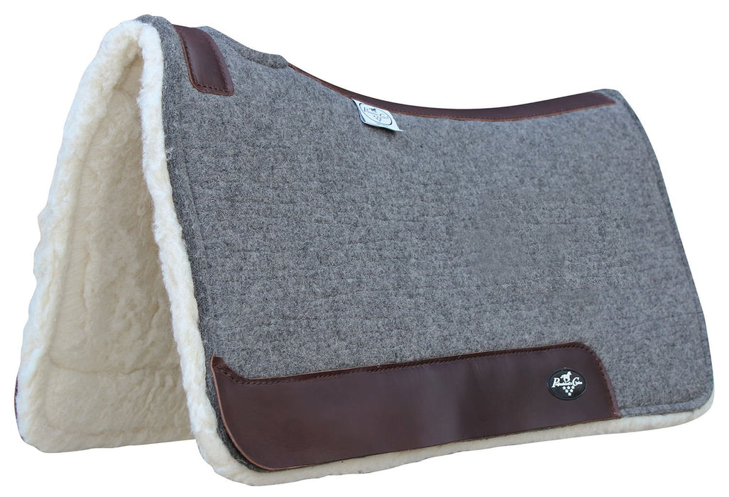 Professional's Choice Deluxe 100% Wool Saddle Pad w/ Fleece - Jeffers - Horse Supplies > Horse Tack > Saddle Pads & Blankets