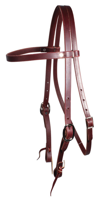 Professional's Choice Trainers Browband Headstall, Burgundy - Jeffers - Horse Supplies > Horse Tack > Bridles & Headstalls